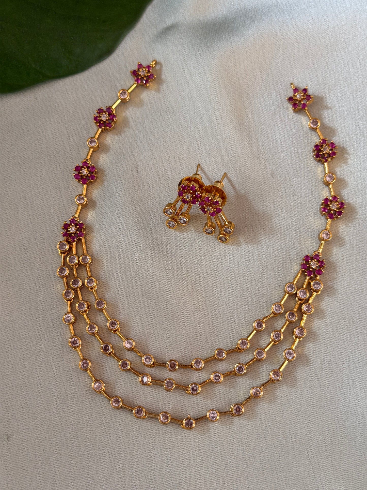 Maragarita Layered AD Necklace