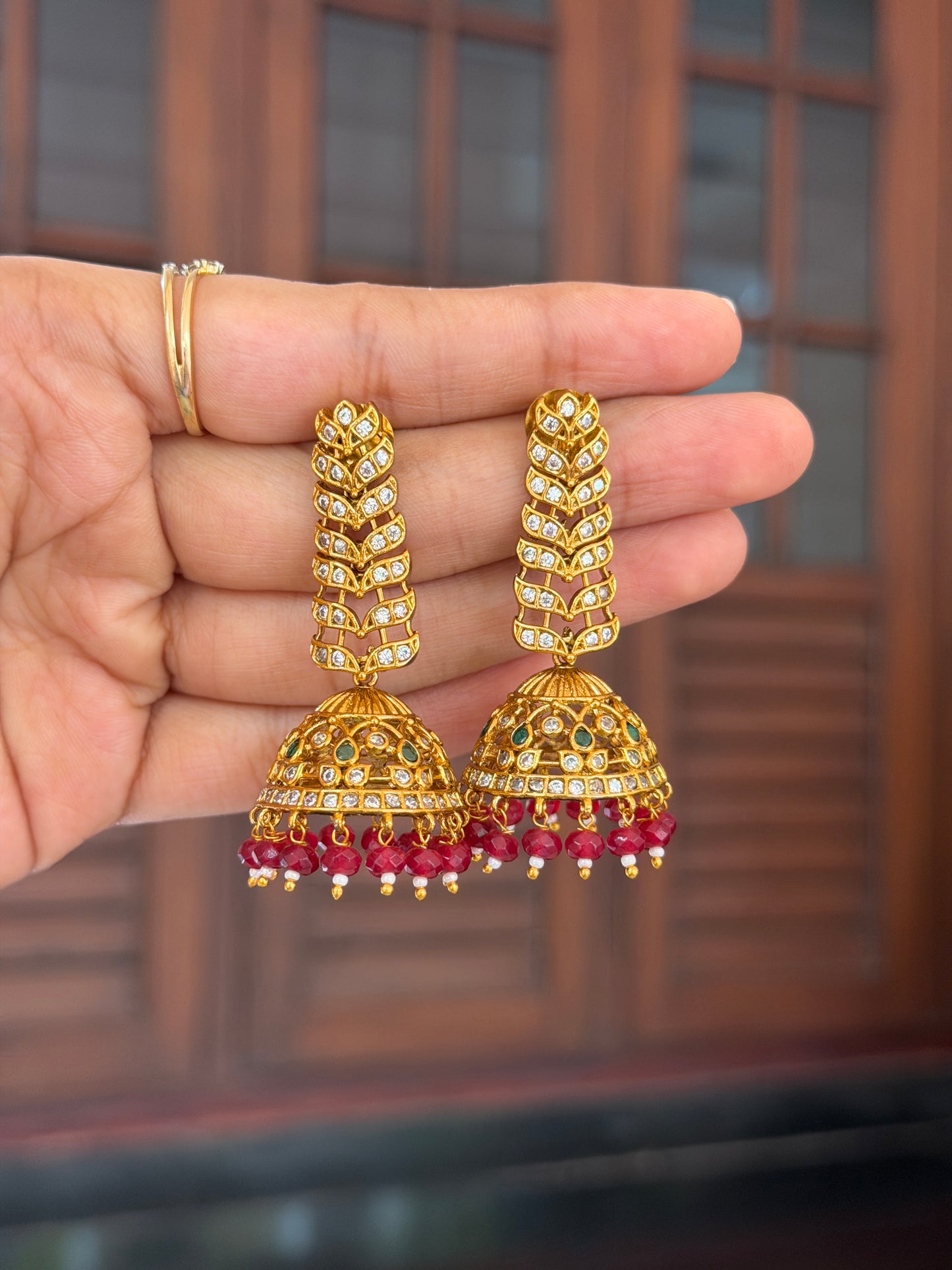 Crimson Blood Jhumka