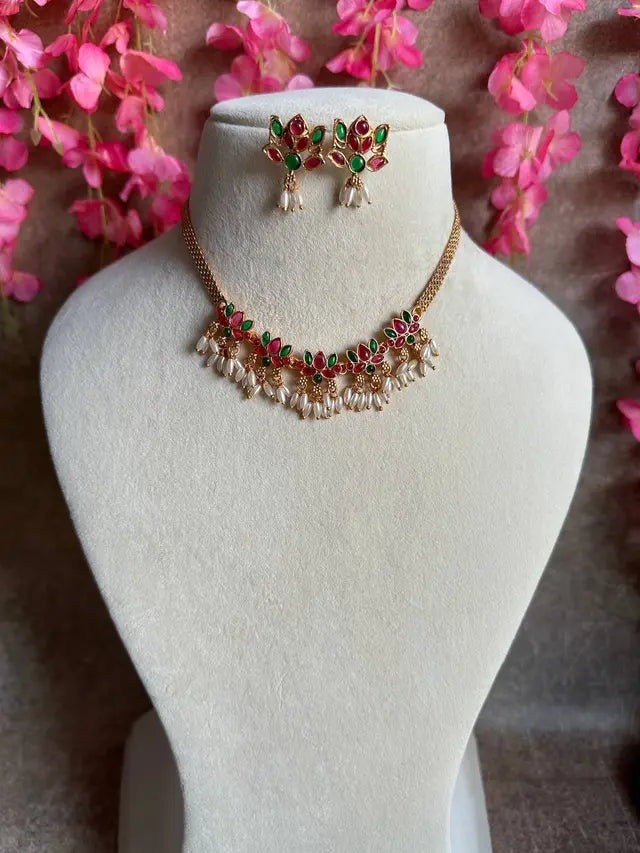 Sarojini Rice Pearl Choker