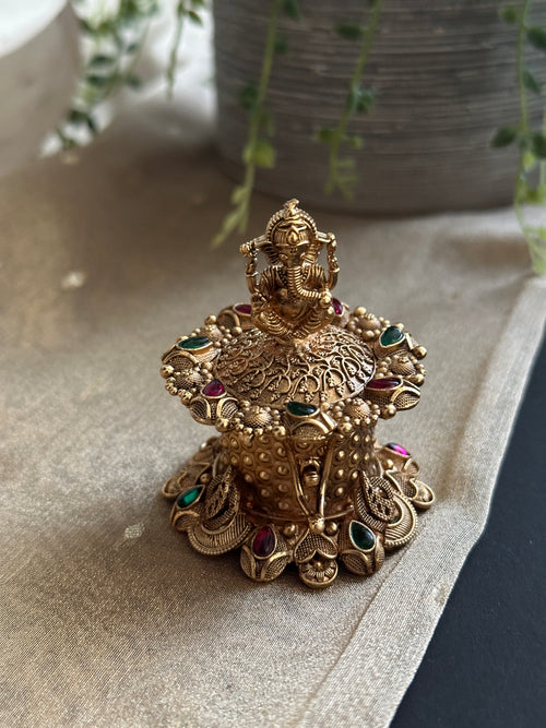Ganesha Kemp Kumkum Box