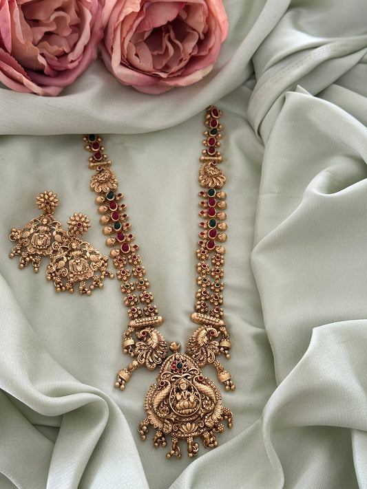 Twin Kempu Layer Devi Haaram Set