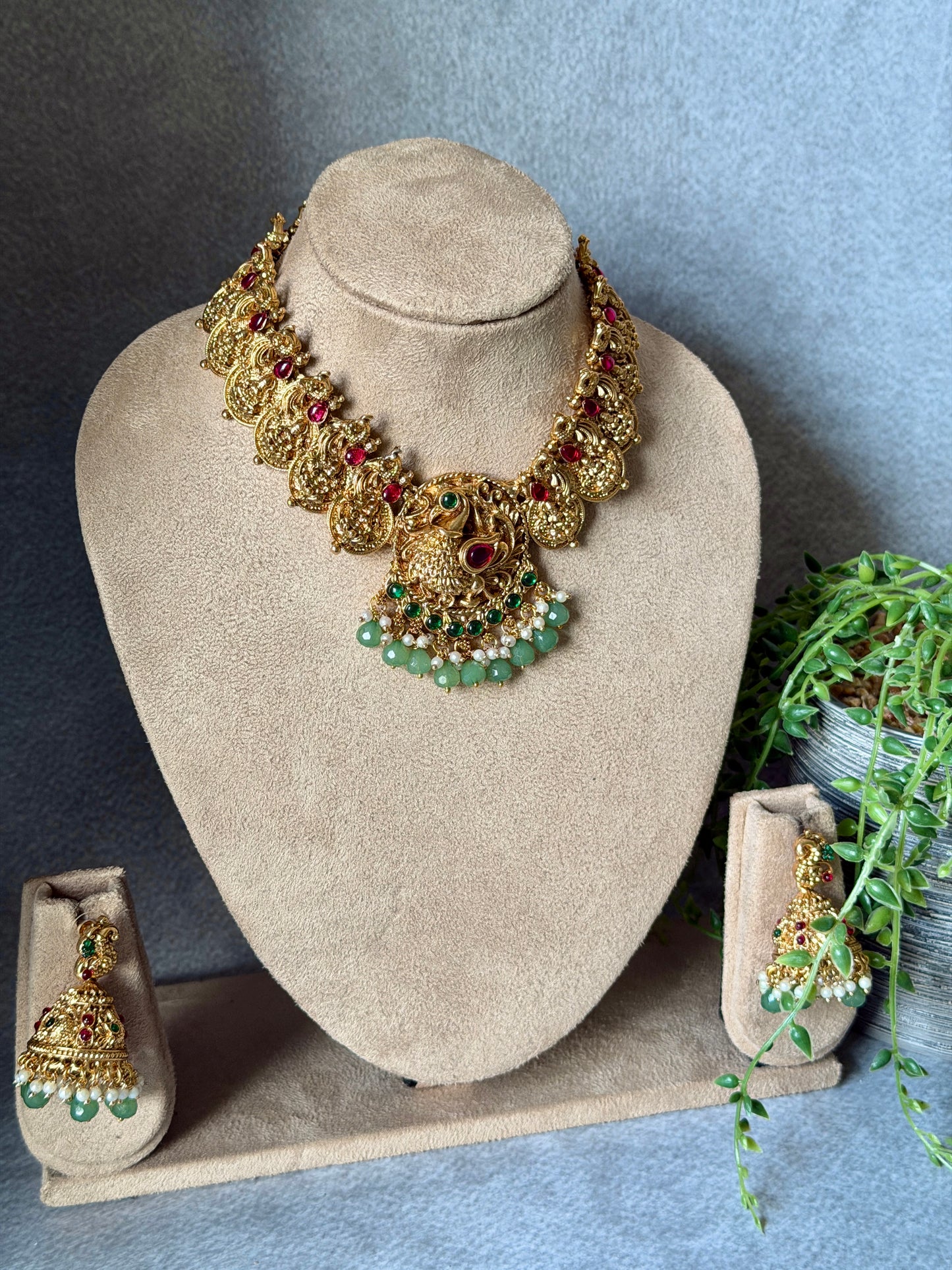 Peacock Chettinad Necklace