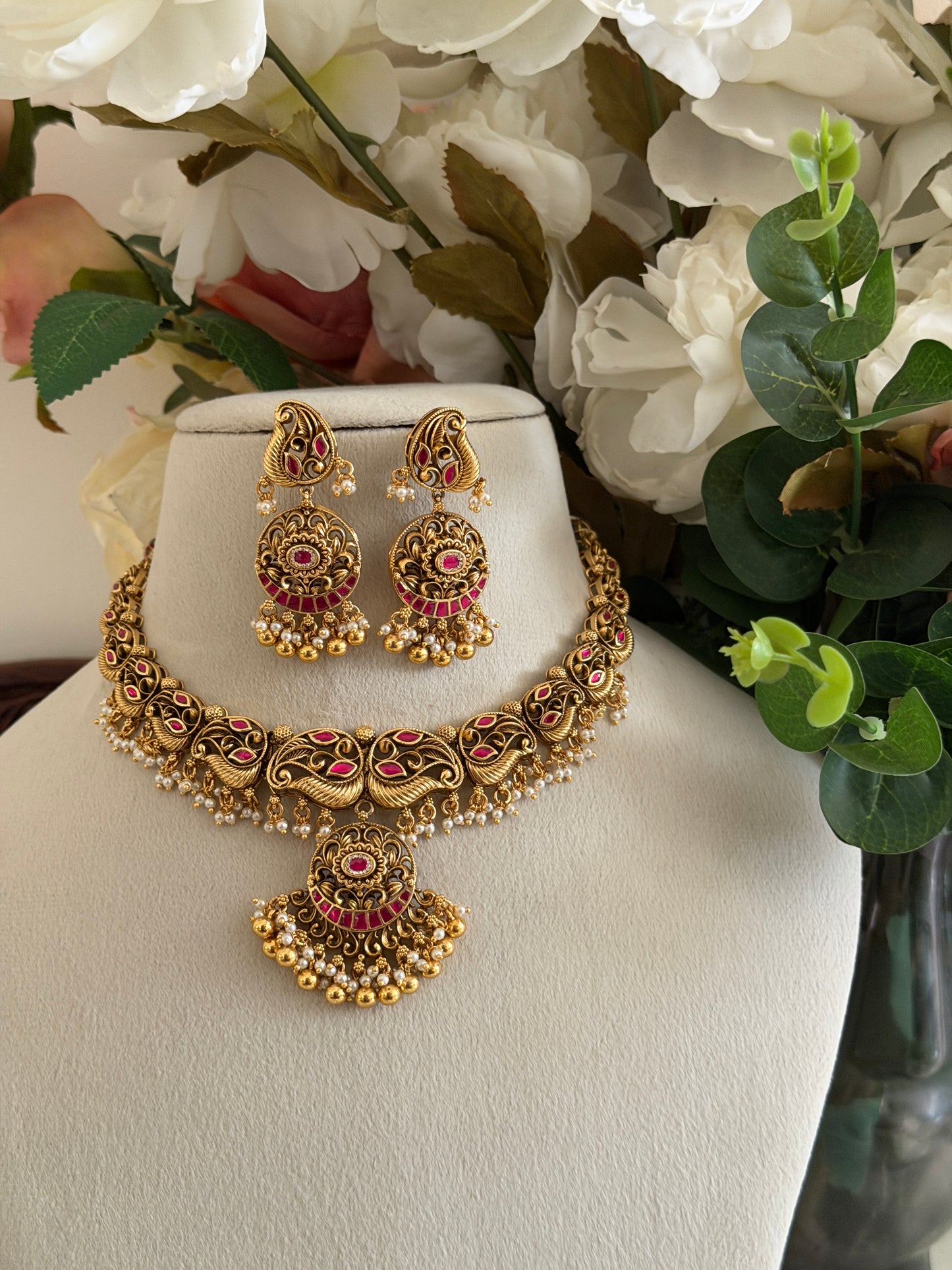 Aabah Gold Replica Necklace