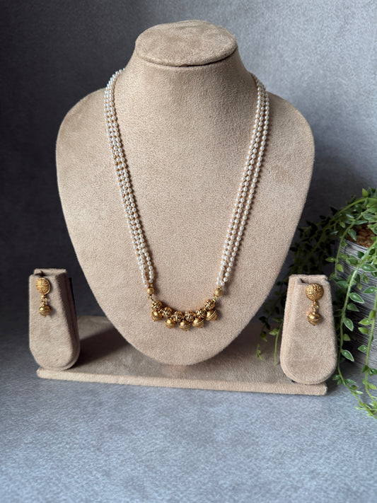 Gold Ball Pearl Chain
