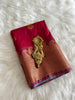 Rani Pink Semi Silk Saree