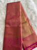 Punch Pink Tissue Kanchi Pattu