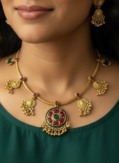 Gulab Palakka Necklace