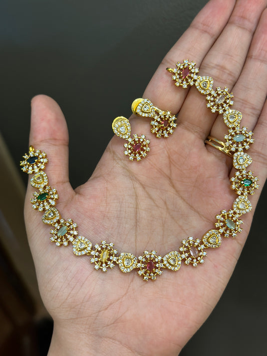 Jeevika Navaratna Necklace