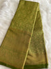 Parakeet Green Kanchi Tissue Pattu