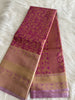 Mulberry Pink Kanchi Tissue Pattu