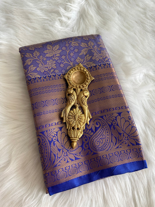 Amethyst Purple Kanchi Tissue Pattu