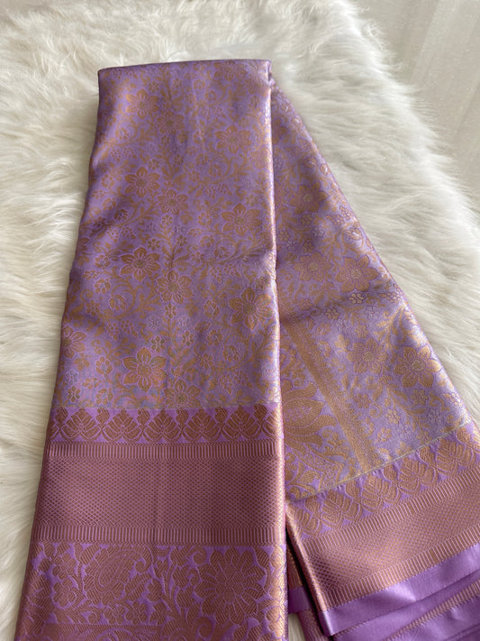 Soft Lavender Kanchi Tissue Pattu