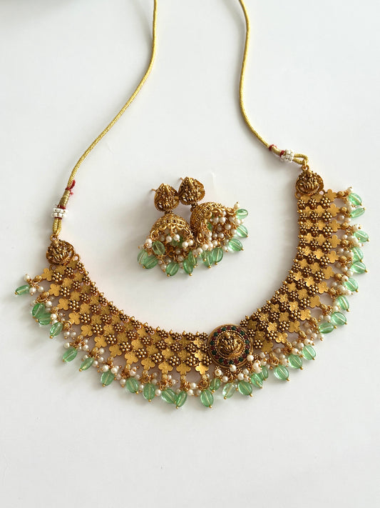 Simran Antique Gold Necklace