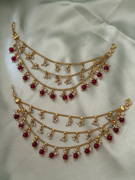 Layered Pearl Mattal with beads