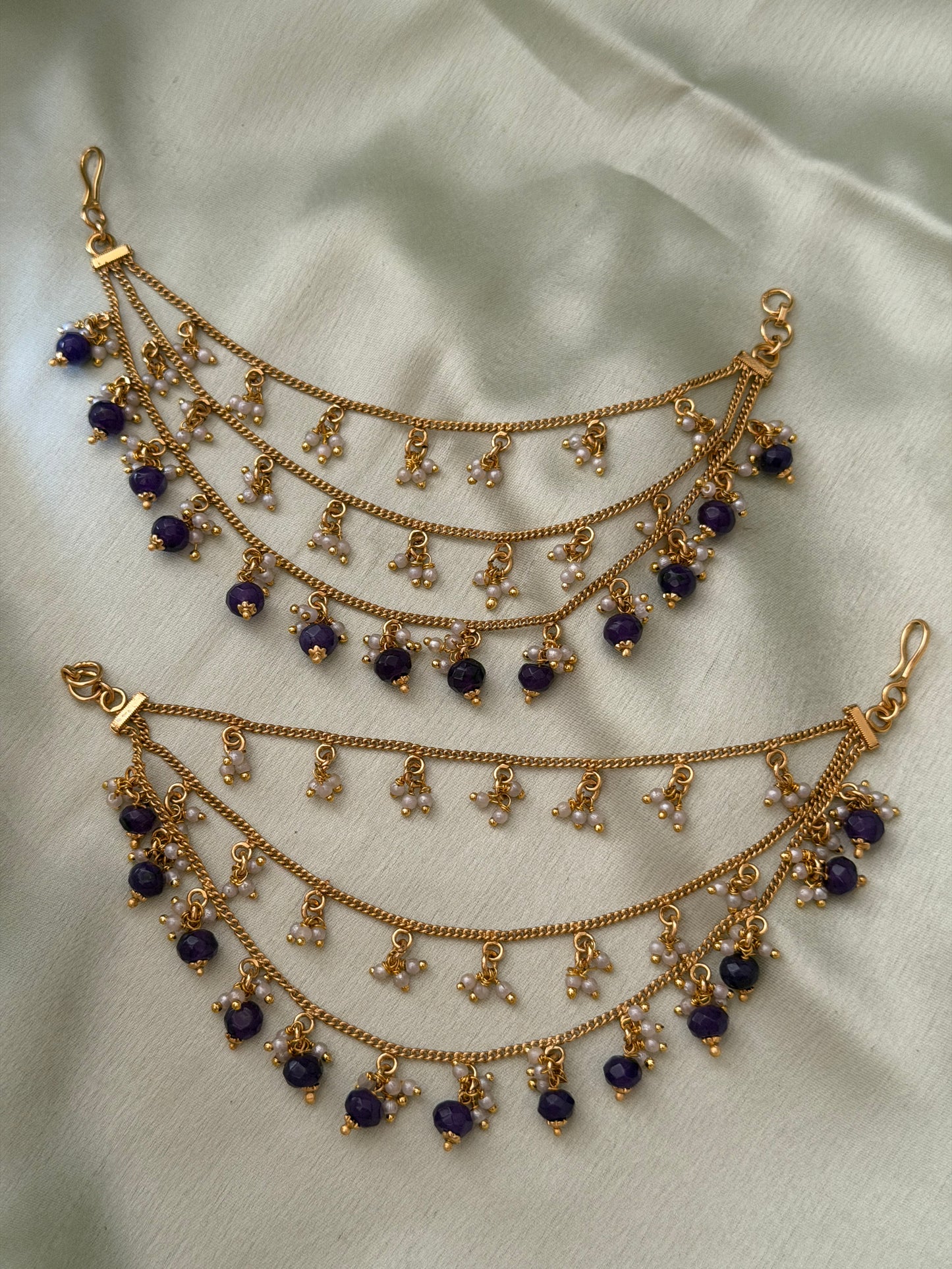 Layered Pearl Mattal with beads