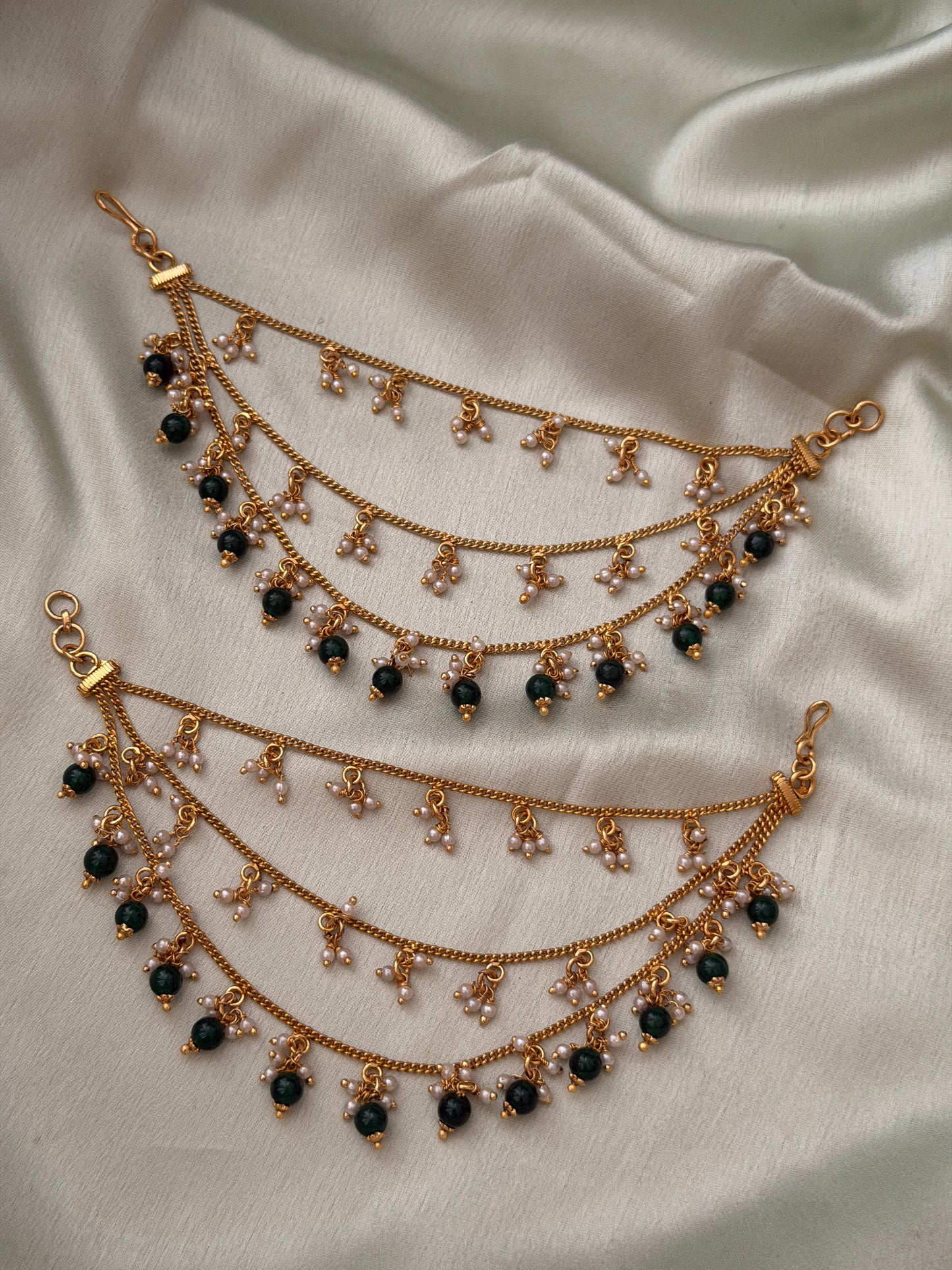 Layered Pearl Mattal with beads