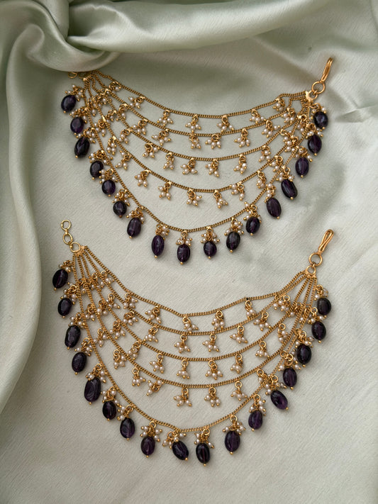 5 Line Purple Bead Mattal