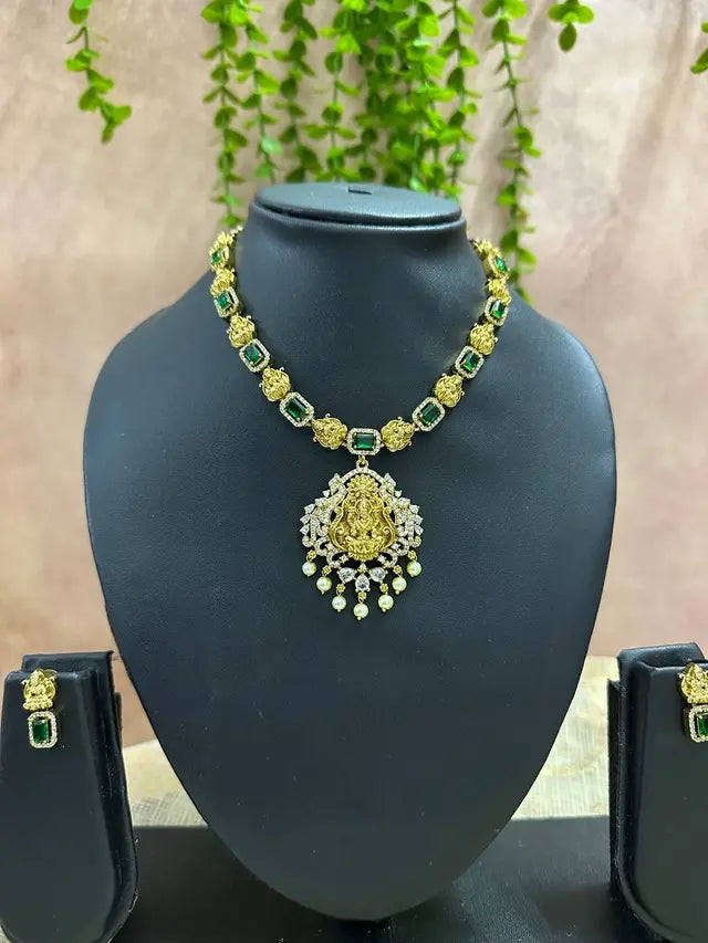 Emerald Devi Fusion Necklace