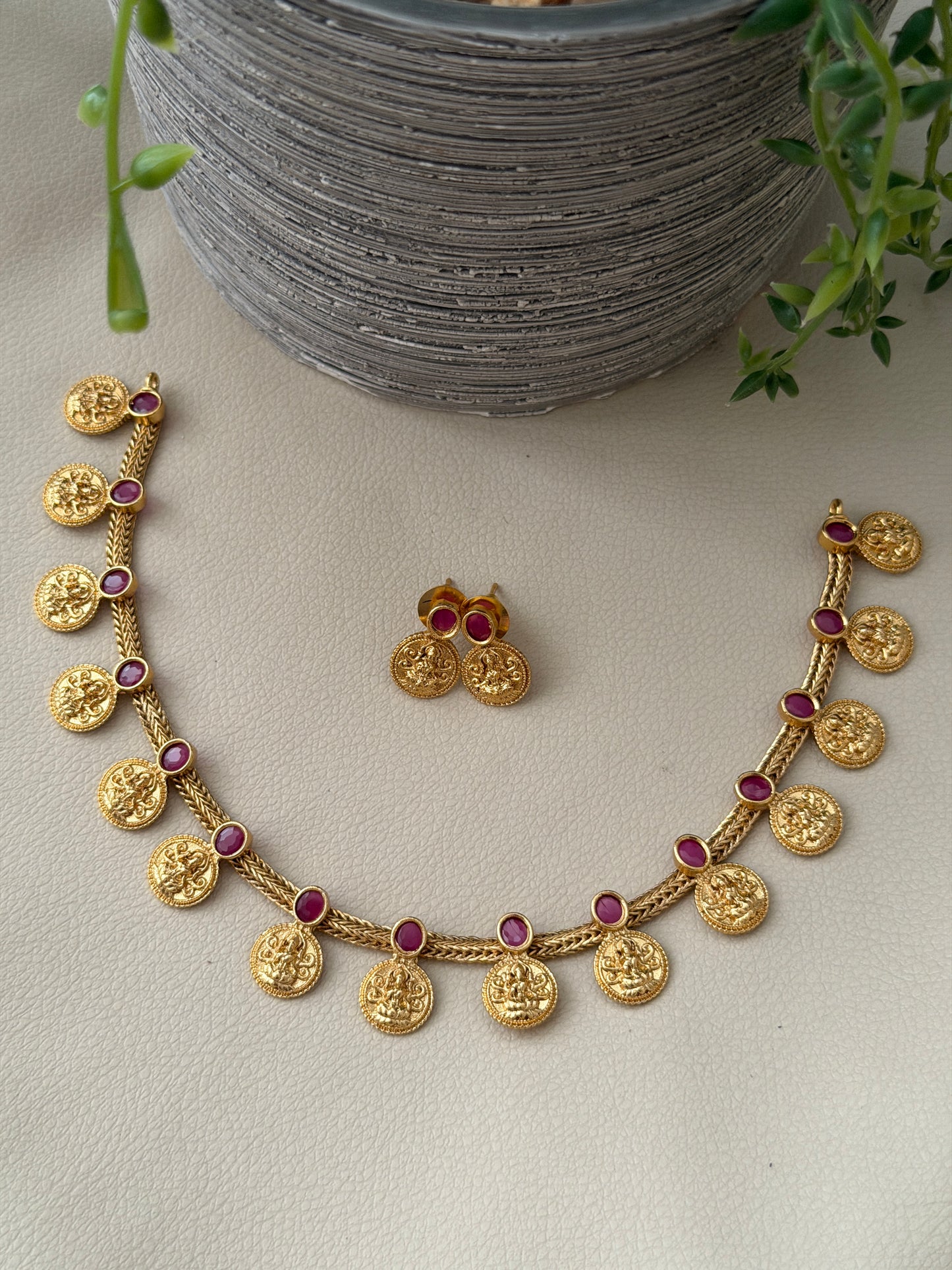 Tripura Coin Necklace