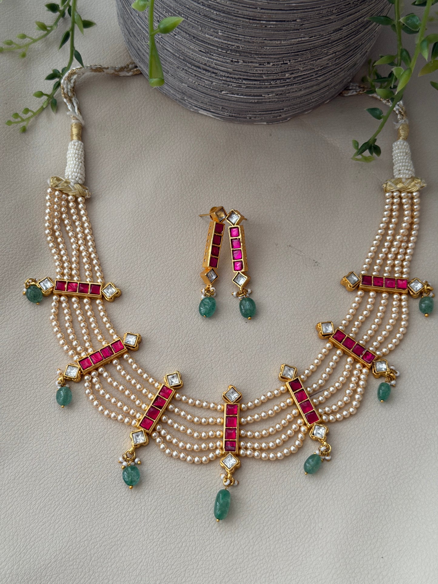 Raveena Layered Pearl Necklace