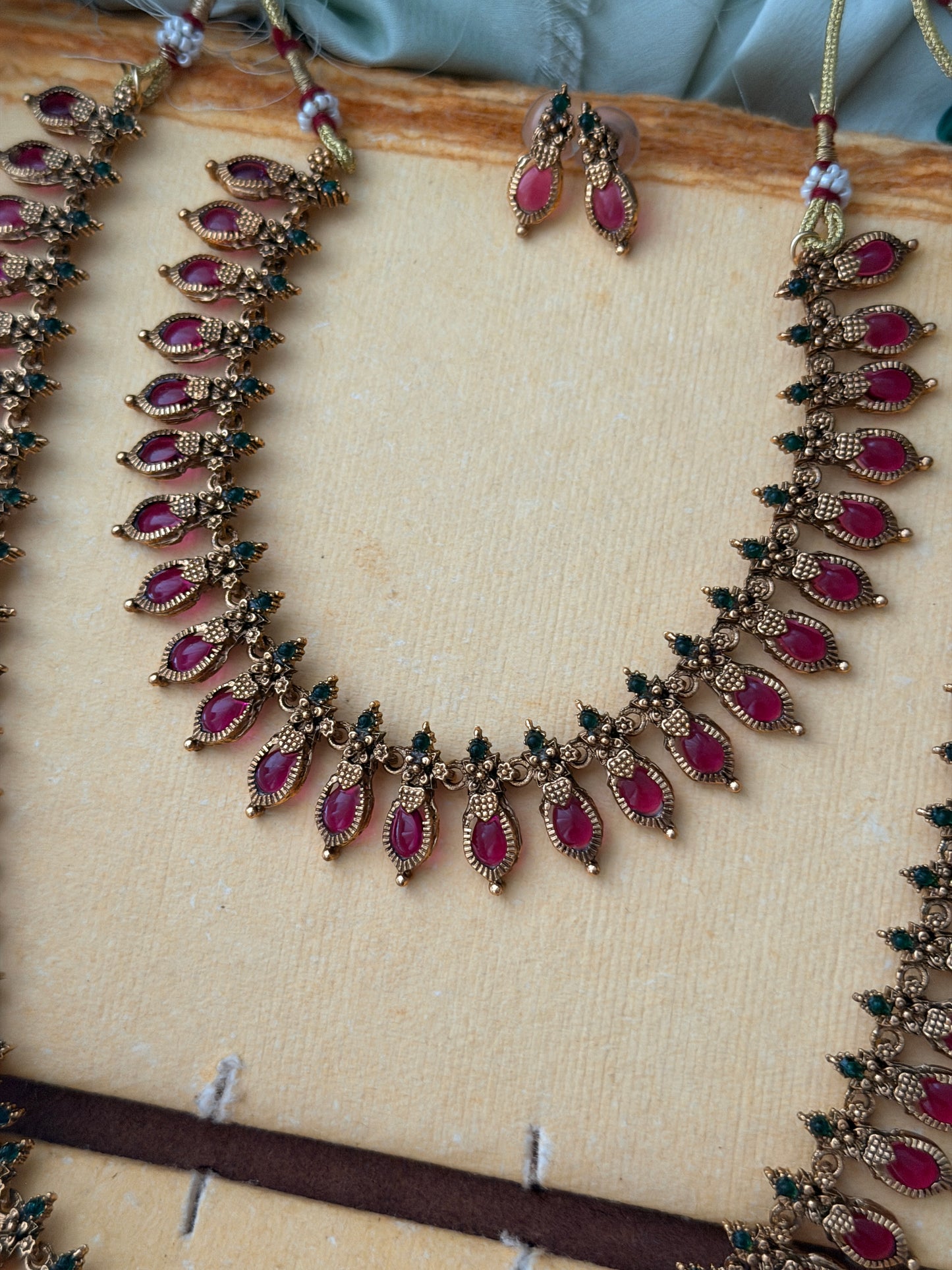 Budgeted Ruby Palakka Bridal Combo