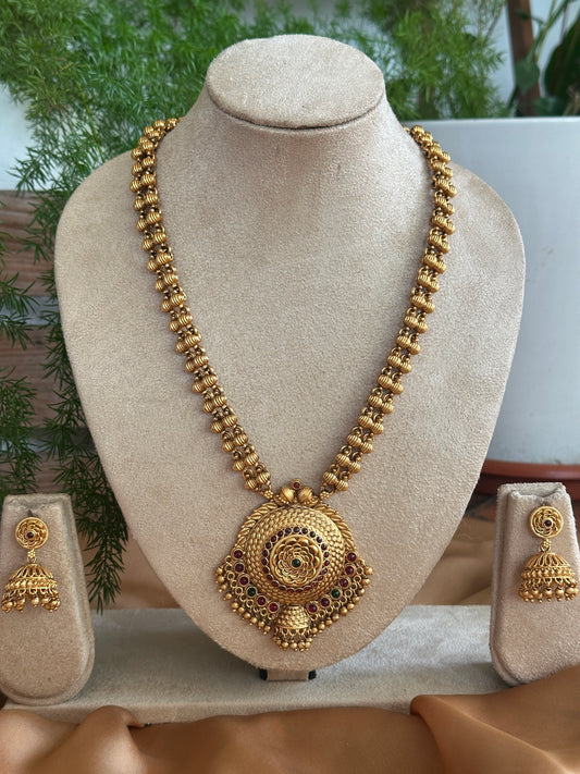 Non idol Bell Chakra Haaram set