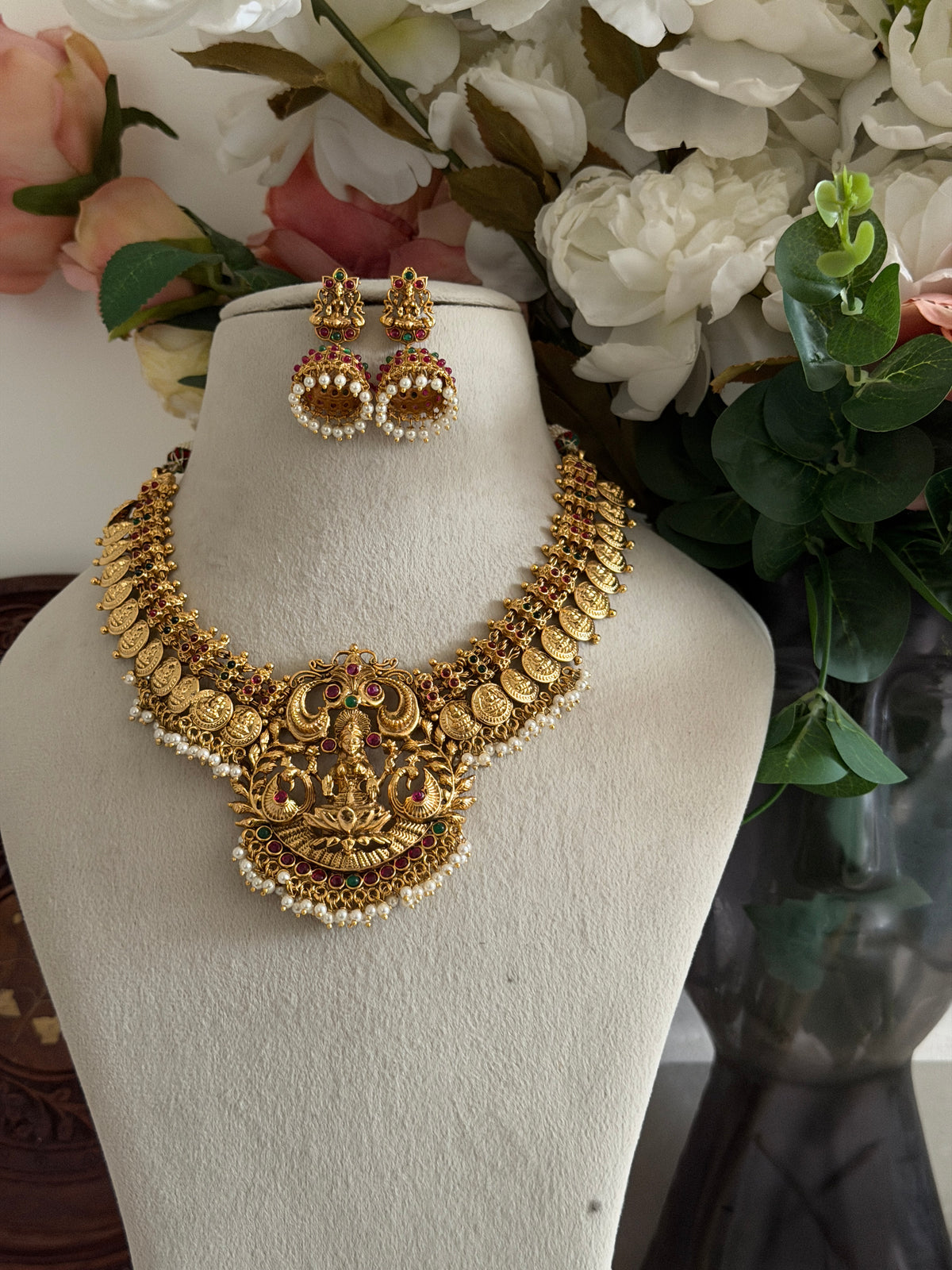 Brahmi Lakshmi Coin Necklace
