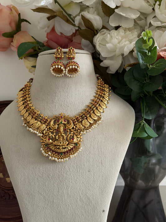 Brahmi Lakshmi Coin Necklace