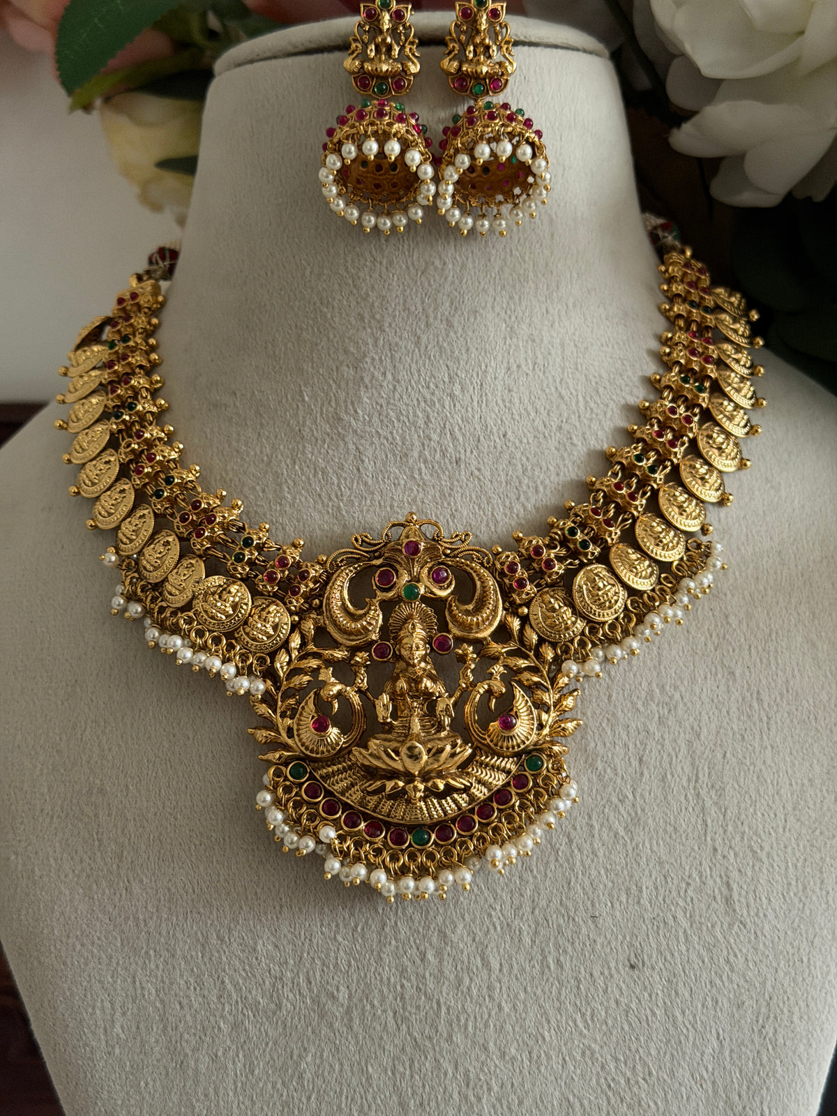 Brahmi Lakshmi Coin Necklace