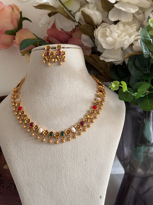 Aarava Navaratna Necklace