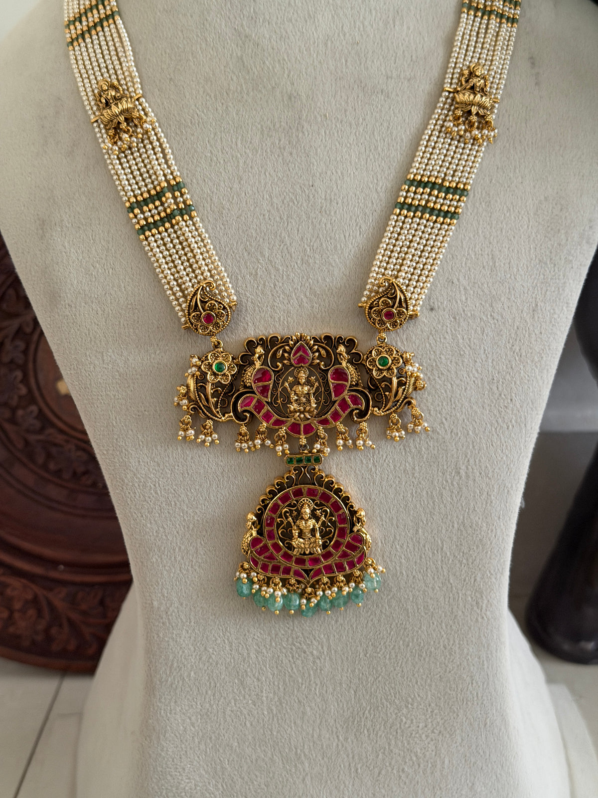 Bhimika Baby Pearl Haaram set