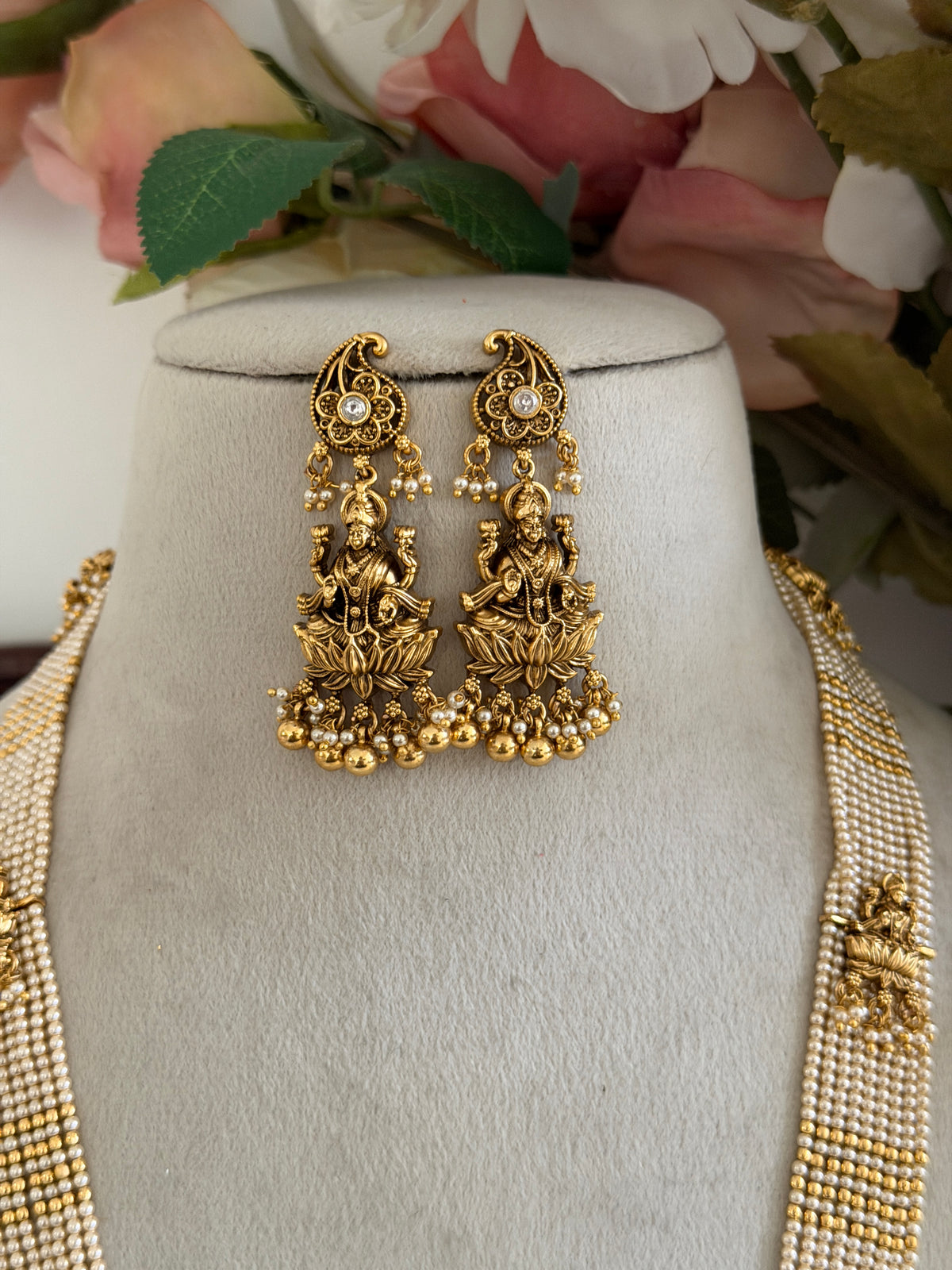Bhimika Baby Pearl Haaram set