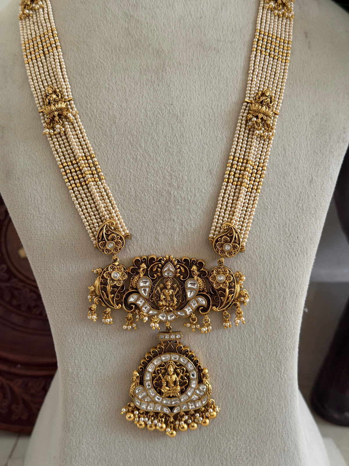 Bhimika Baby Pearl Haaram set