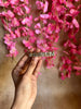 White Flora hair Clip