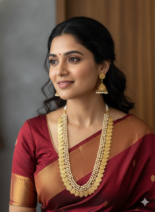 Kaashu x Pearl Haaram with Jhumkas