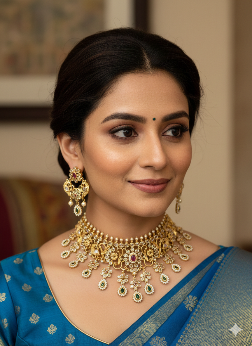 Zivaara Bridal Polki Choker (Budgeted)