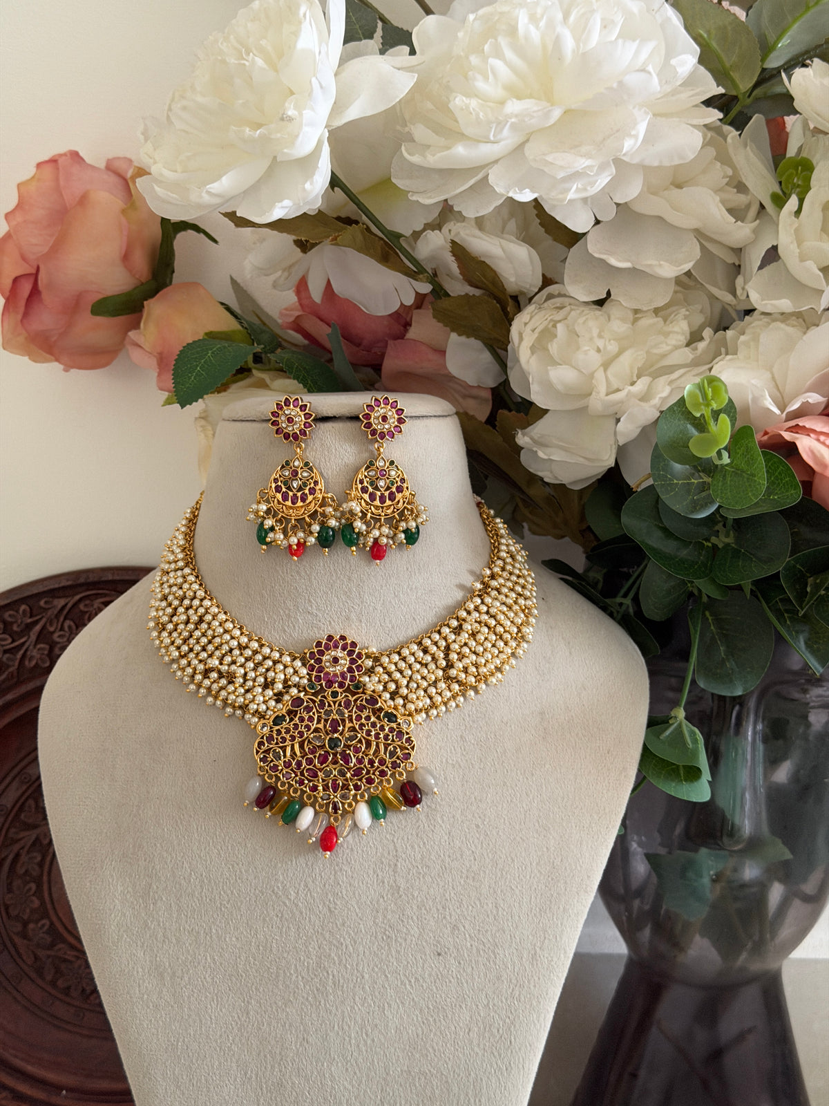 Idansha Navaratna Pearl Necklace