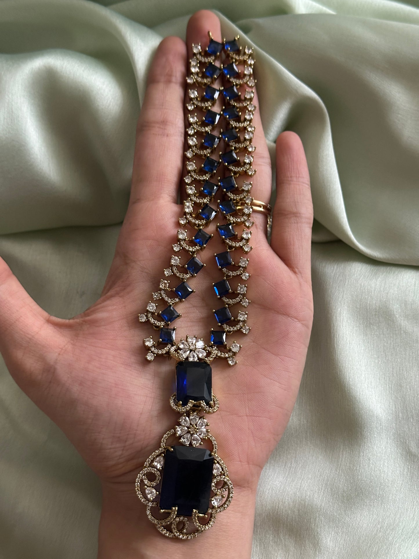 Nita Ambani Short Haaram Sapphire