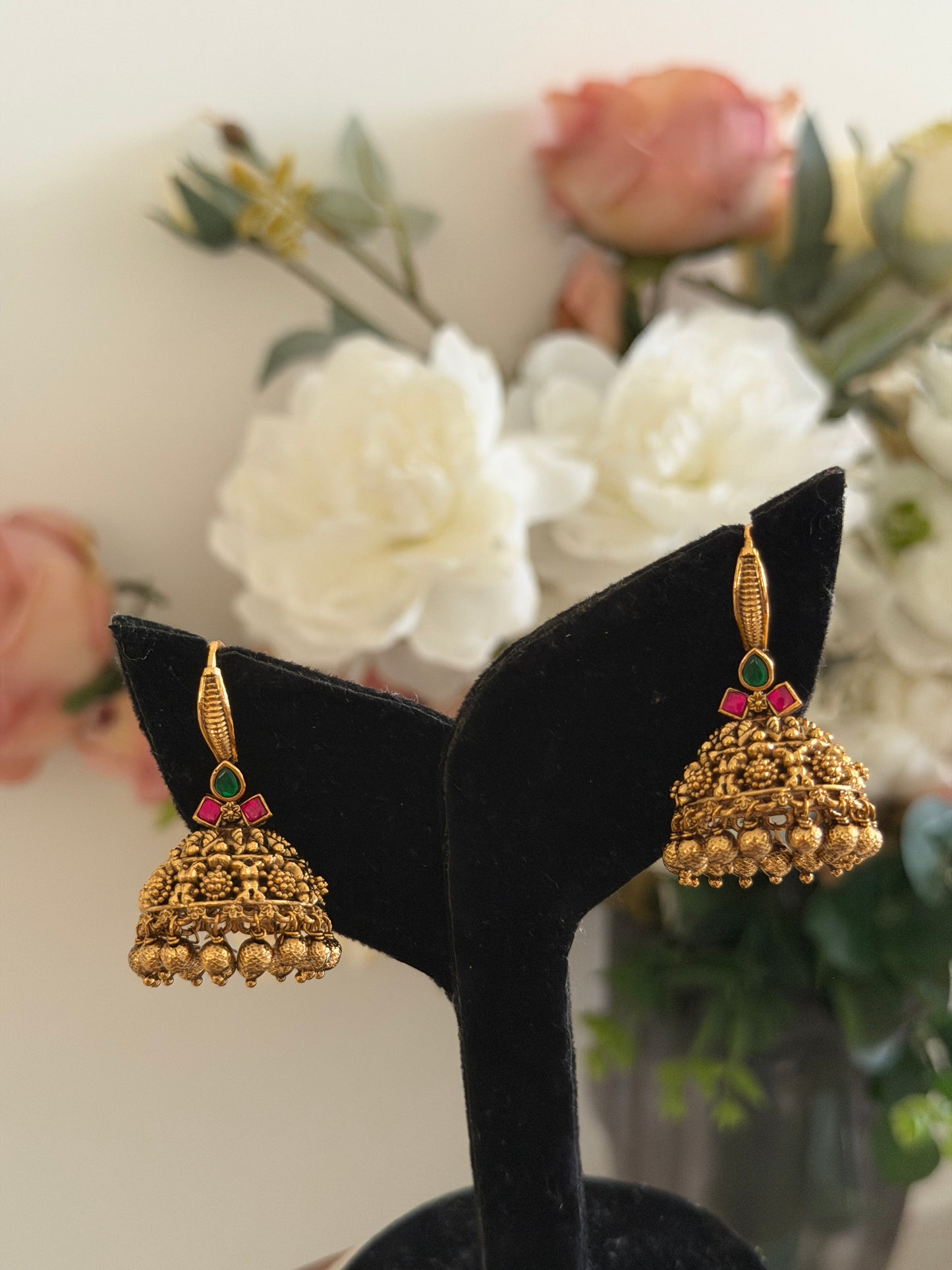 Tri Jadau Hook Jhumka