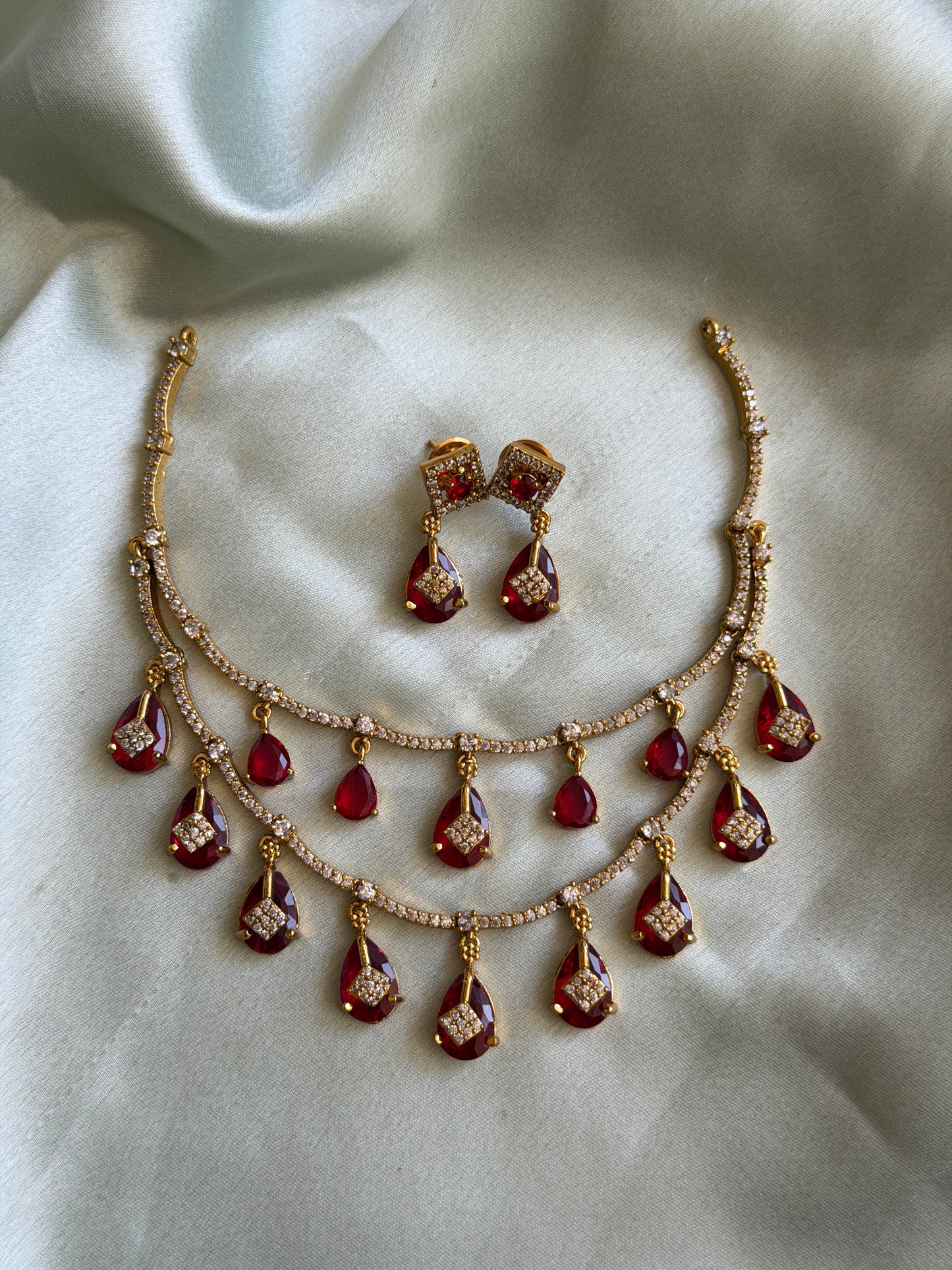 Dual Layer Dew Drop Necklace