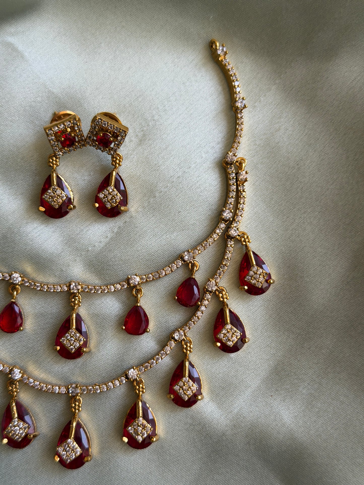 Dual Layer Dew Drop Necklace