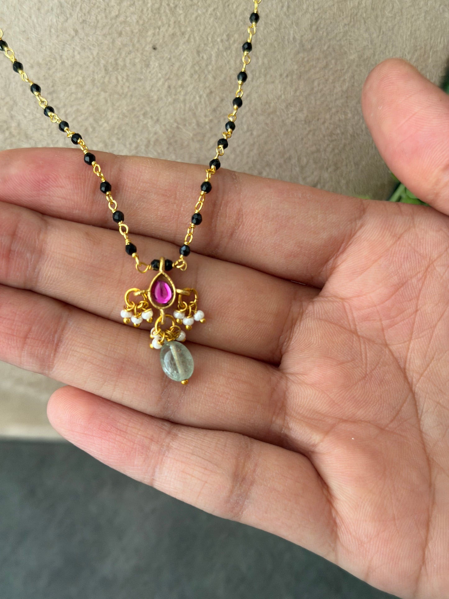 Indo Western Mangalsutra with Jadau