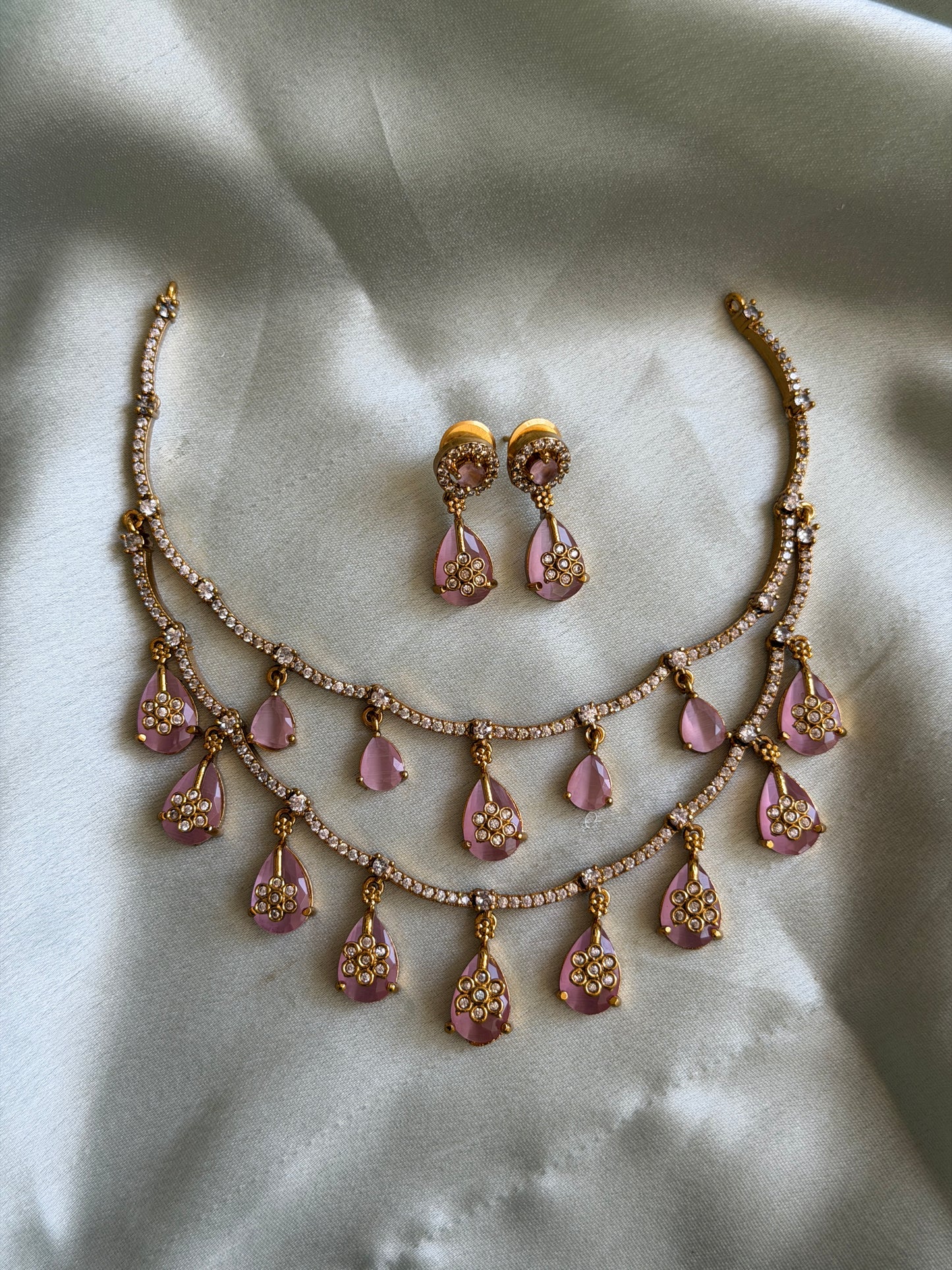 Dual Layer Dew Drop Necklace