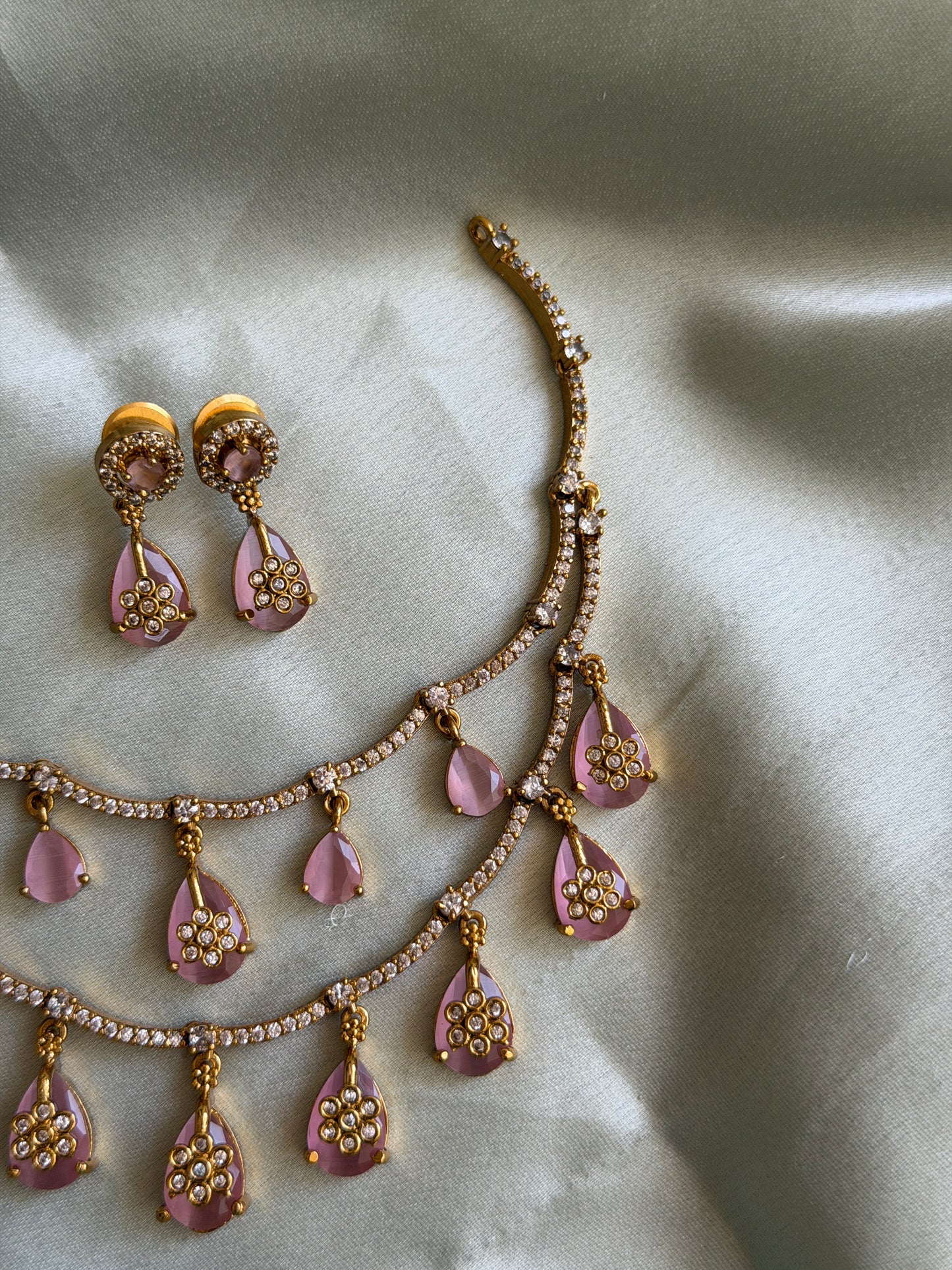 Dual Layer Dew Drop Necklace