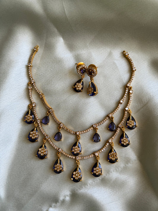 Dual Layer Dew Drop Necklace