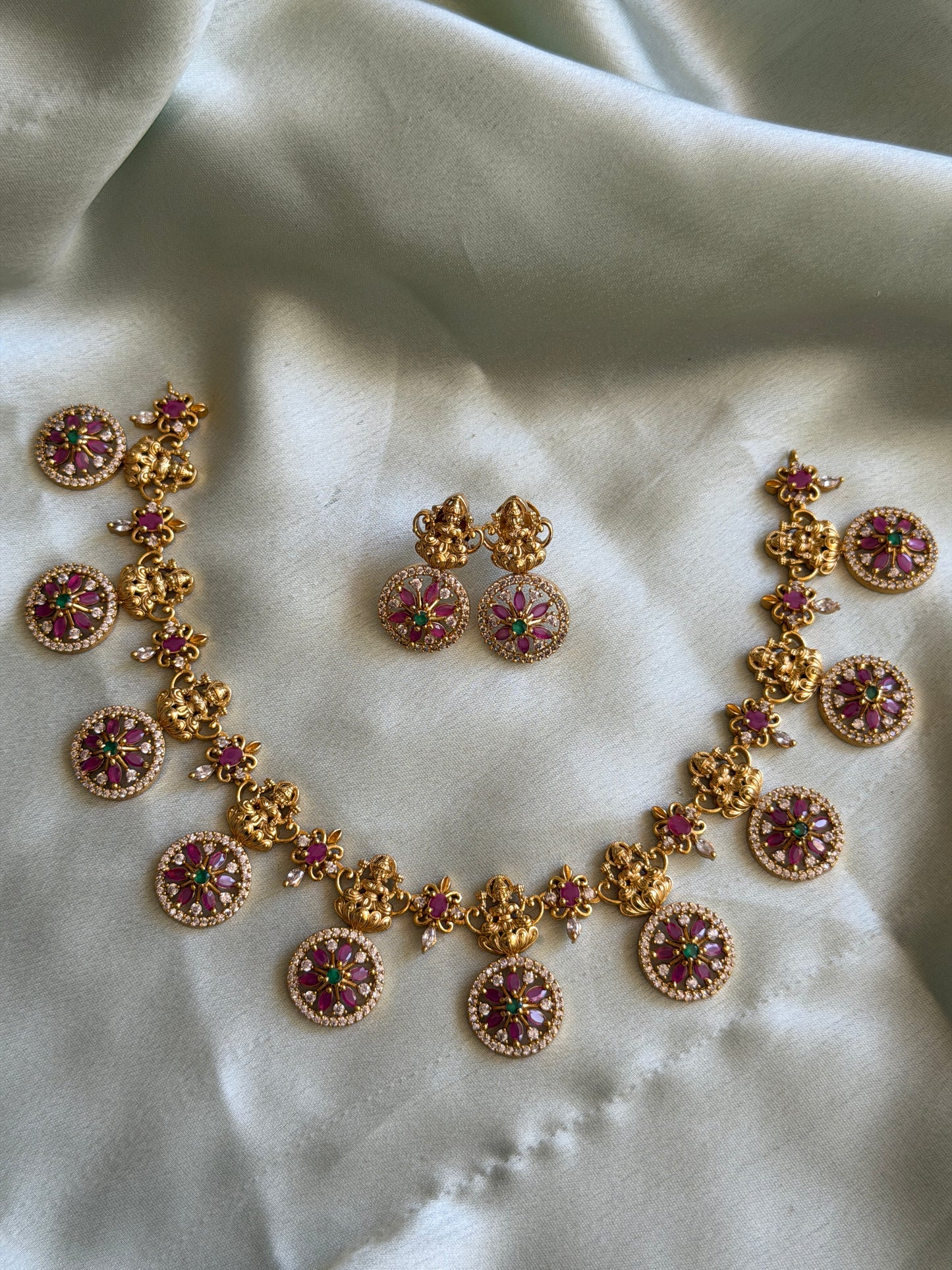 Ruby AD Chakra Devi Necklace