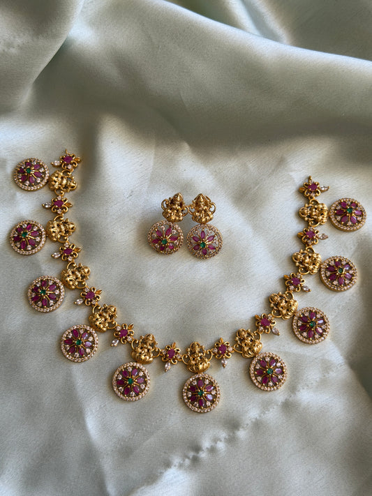 Ruby AD Chakra Devi Necklace