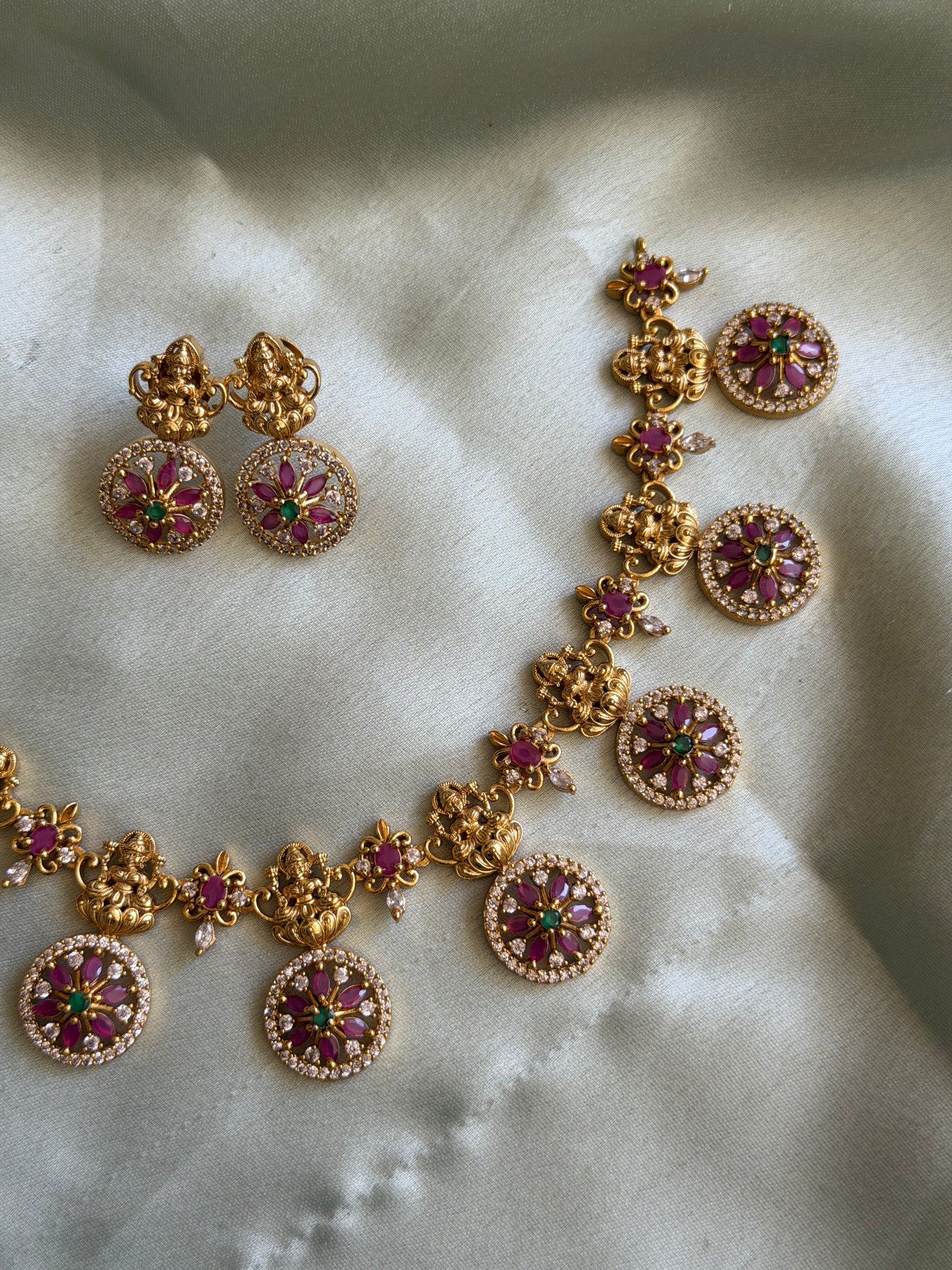 Ruby AD Chakra Devi Necklace
