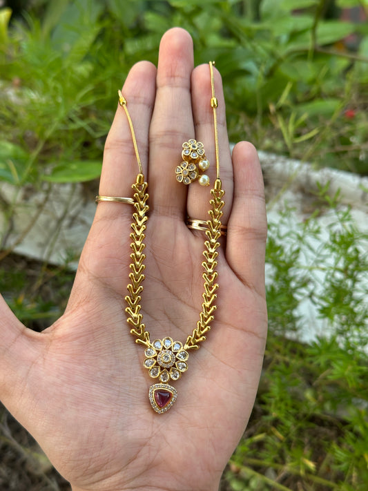 Triangle Pendant AD Chain Set