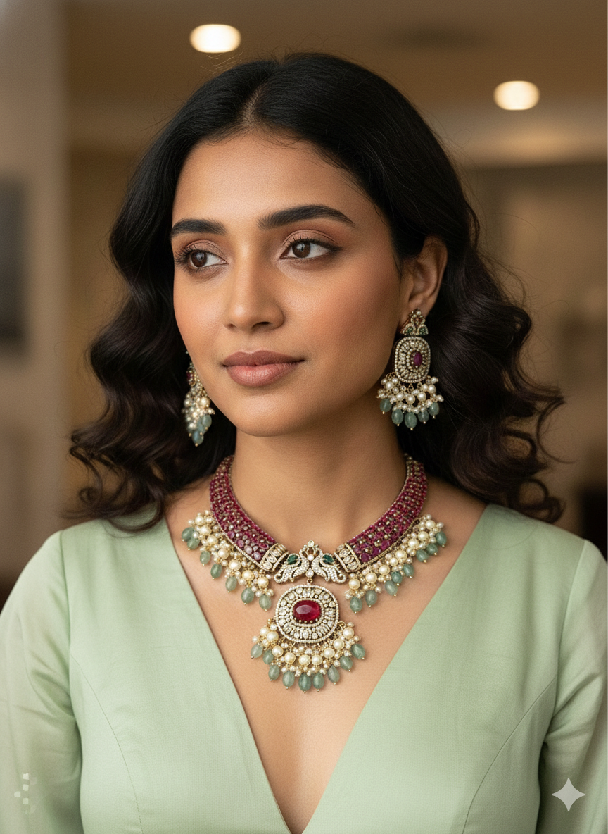 Ranifa Pastel Bead Designer Wear